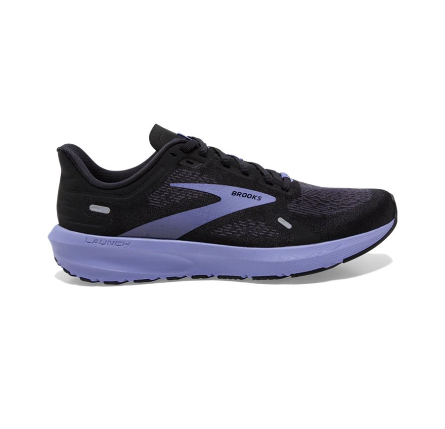 Brooks Womens Running Shoes Nz - Launch 9 Lightweight Cushioned Black/Purple ( UDNRE4726 )